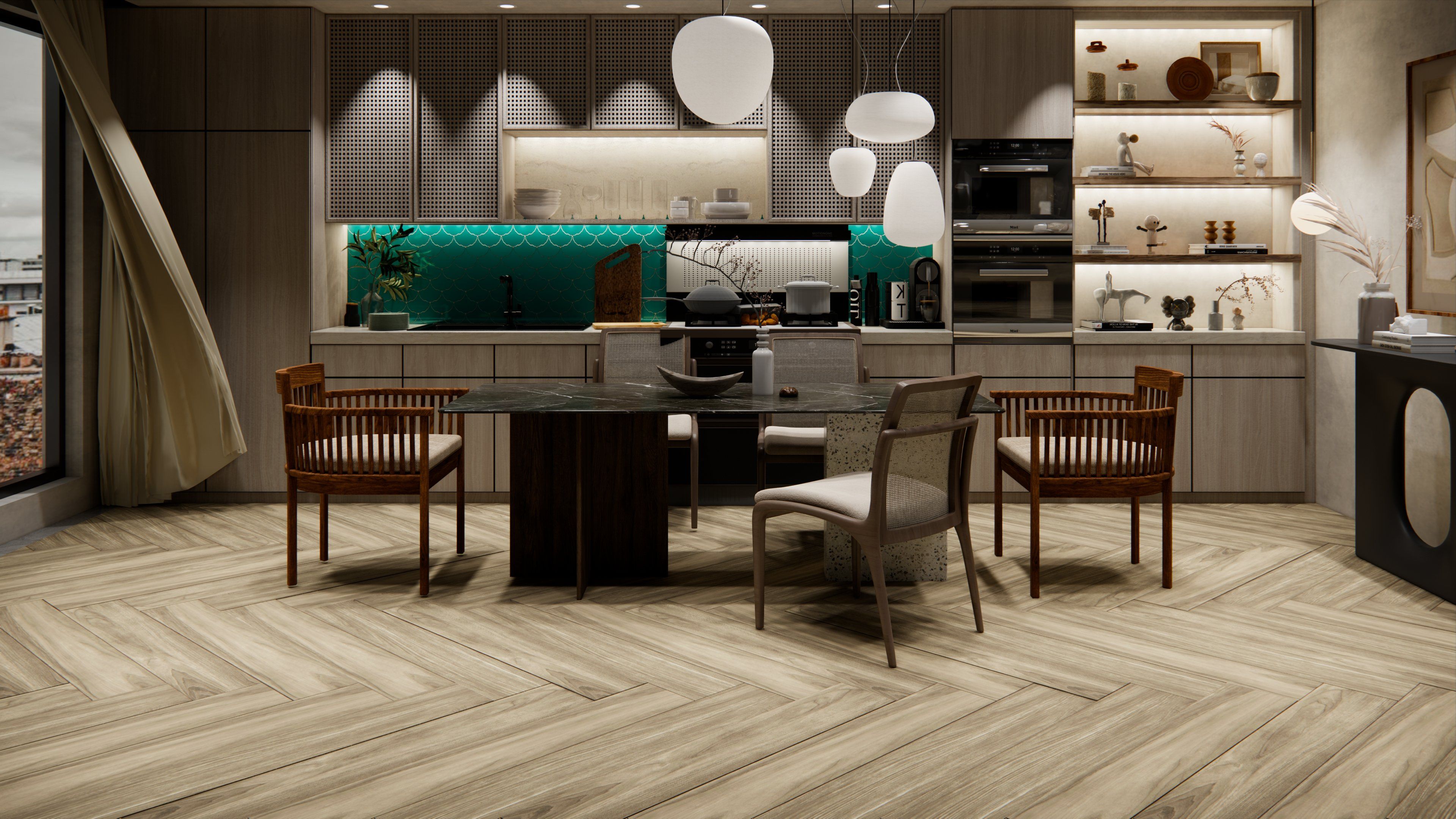 Plush carpet installation in a cozy living space