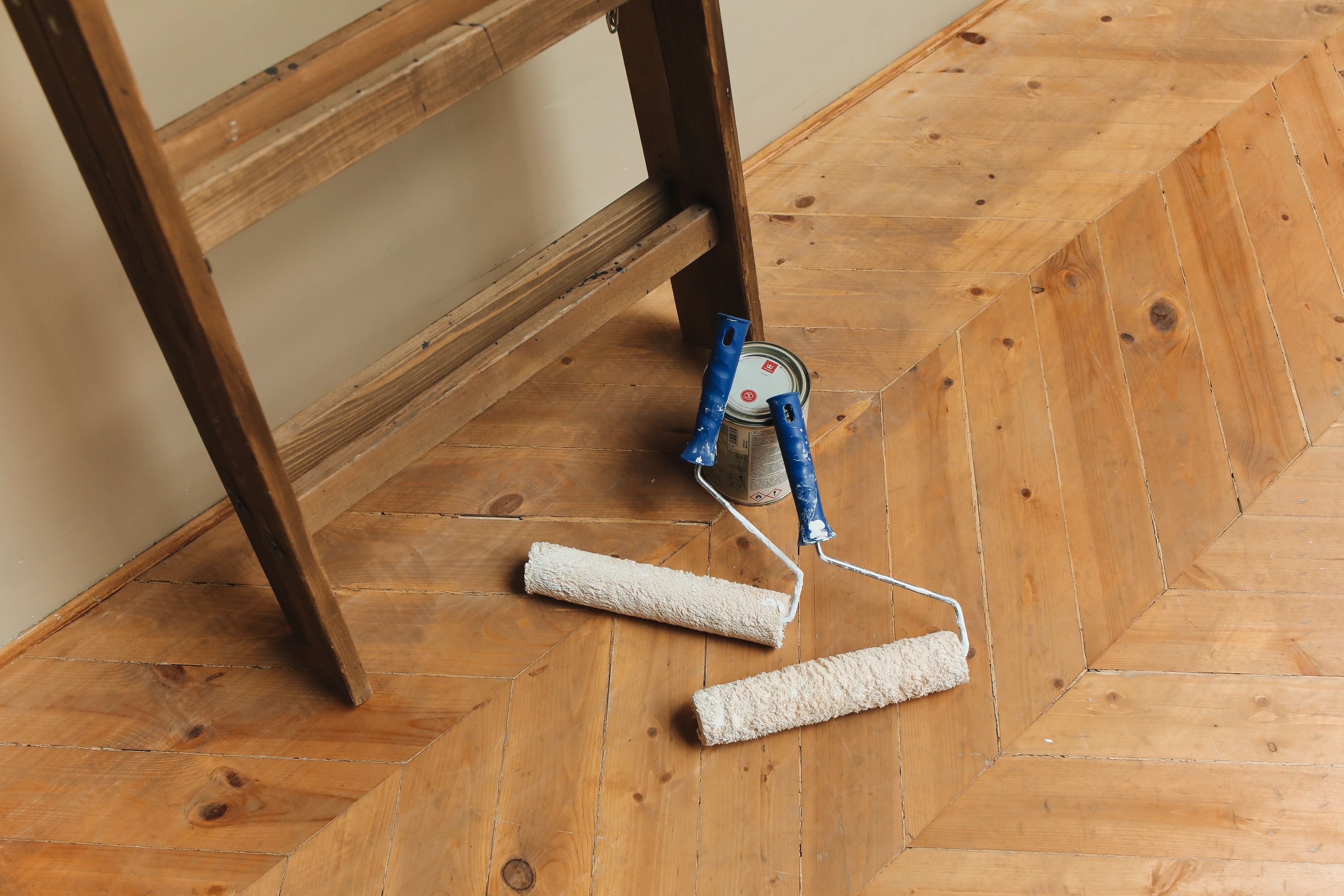 Professional floor installation showing attention to detail and precision